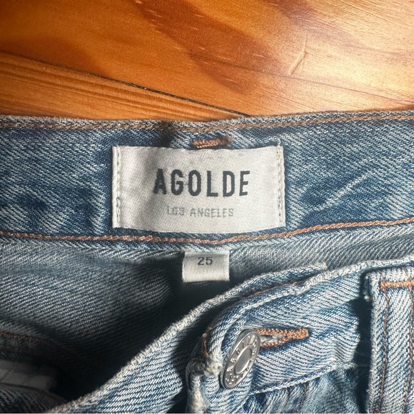 AGOLDE 90's Pinch Waist Shorts Size 25 - Picture 3 of 5